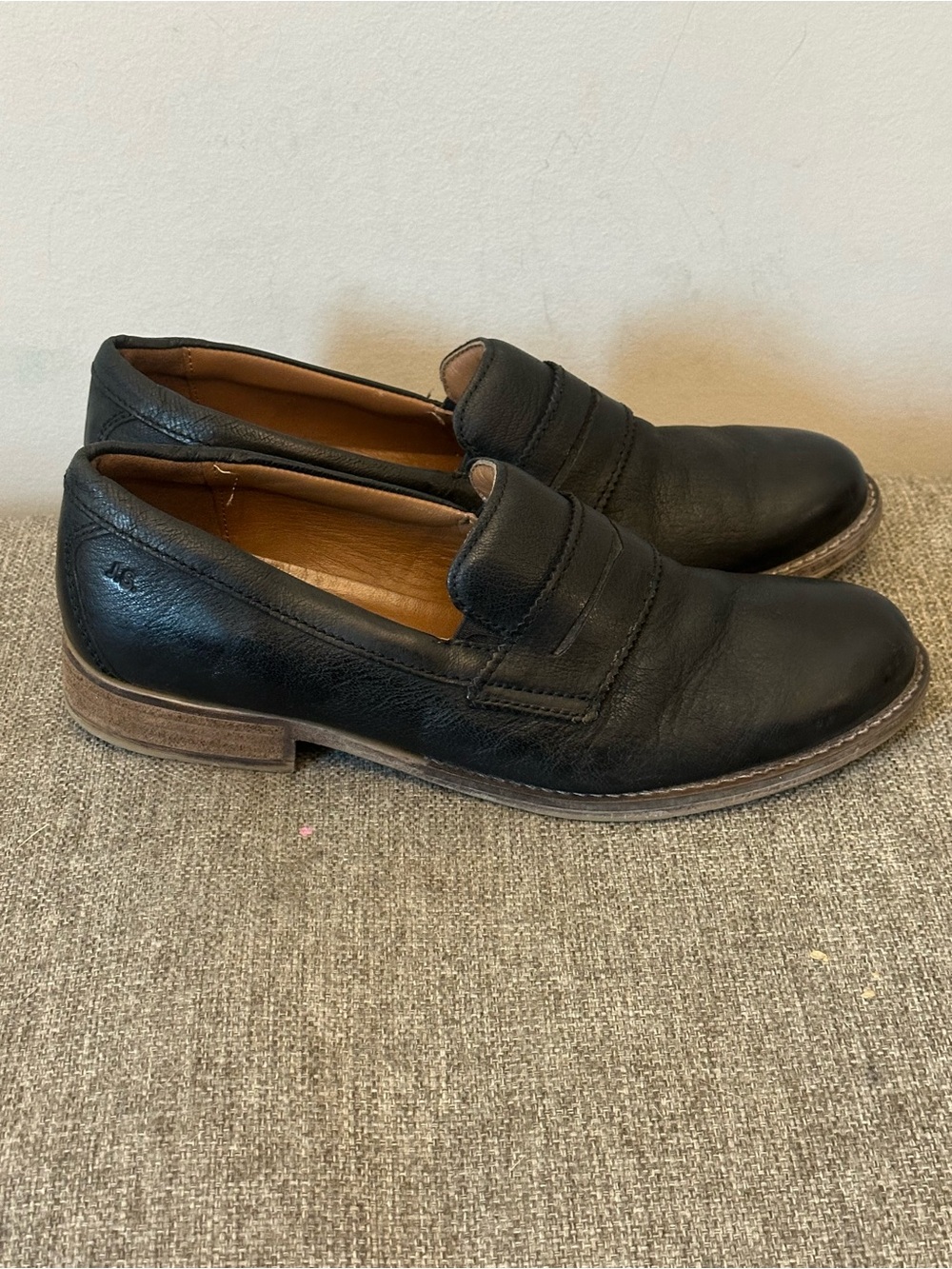 Josef Seibel Women’s Black Leather Penny Loafers Comfort Shoes EU 40 US 9